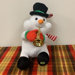 Animated plush snowman
